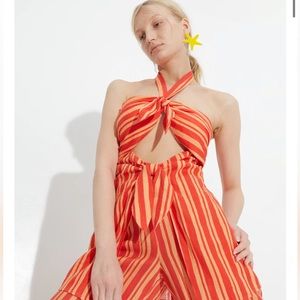 Simon Miller Lure Linen Top in Retro Red Orange - Size Small - New with Tags